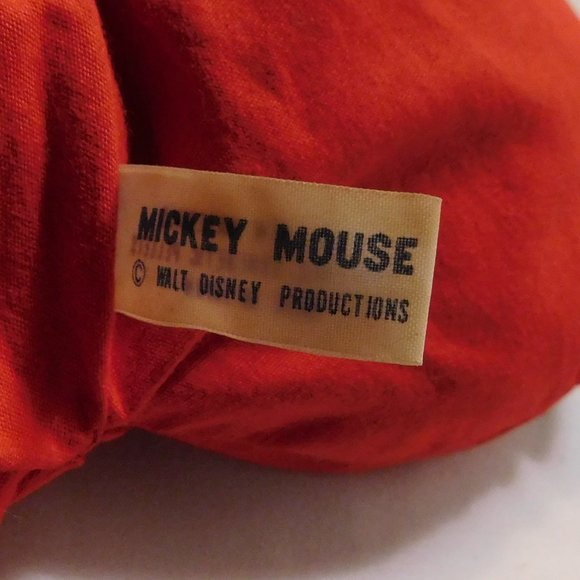 Vintage Mickey Mouse Bean Bag Toy Walt Disney Productions Made In Japan 1950's - Picture 3 of 14